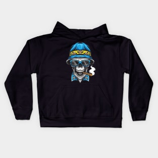 Smoking Skull Kids Hoodie